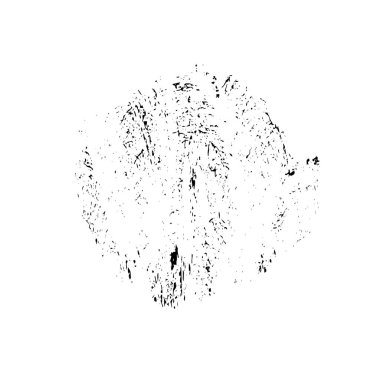 Beyaz arkaplanda soyut grunge siyah nokta izole