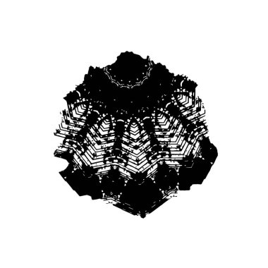 Grunge mürekkep sıçramasının basit illüstrasyonu