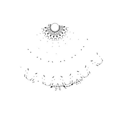 Grunge mürekkep sıçramasının basit illüstrasyonu