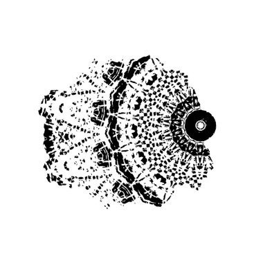 Grunge mürekkep sıçramasının basit illüstrasyonu