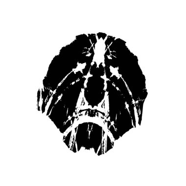 Grunge mürekkep sıçramasının basit illüstrasyonu