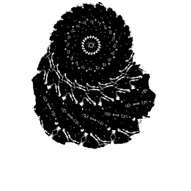 Grunge mürekkep sıçramasının basit illüstrasyonu