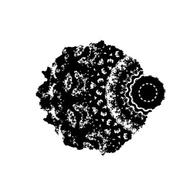 Grunge mürekkep sıçramasının basit illüstrasyonu