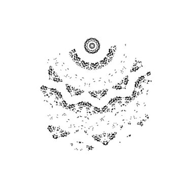 Grunge mürekkep sıçramasının basit illüstrasyonu