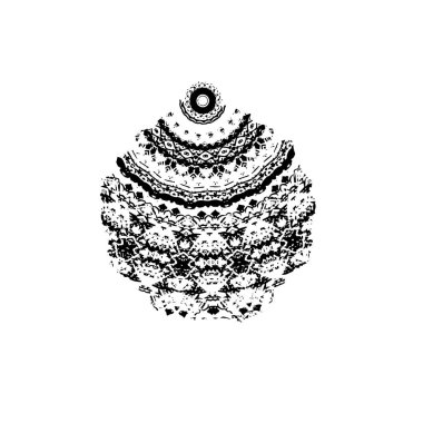 Grunge mürekkep sıçramasının basit illüstrasyonu