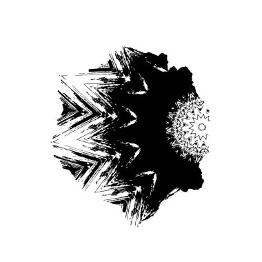 Grunge mürekkep sıçramasının basit illüstrasyonu