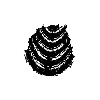 Grunge mürekkep sıçramasının basit illüstrasyonu