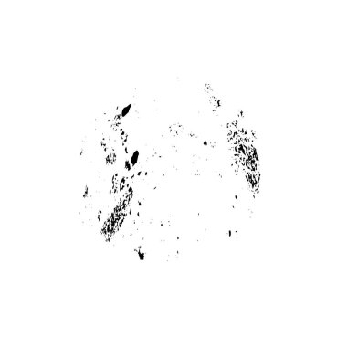 Beyaz arkaplanda soyut grunge siyah nokta izole