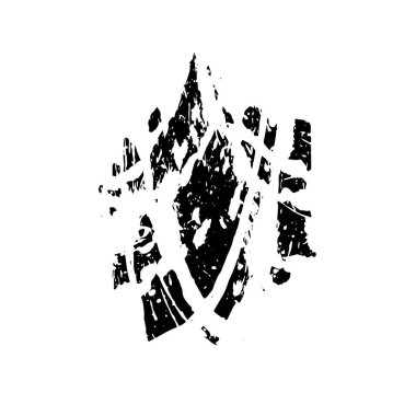 Grunge mürekkep sıçramasının basit illüstrasyonu