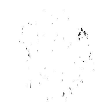 Beyaz arkaplanda soyut grunge lekesi, vektör illüstrasyonu