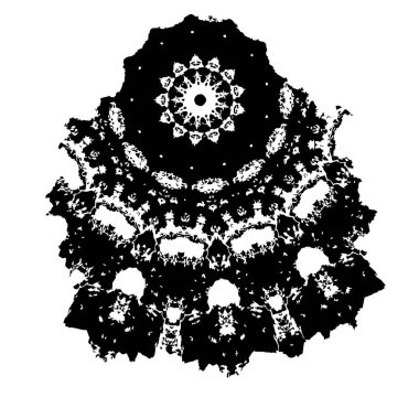 Grunge mürekkep sıçramasının basit illüstrasyonu