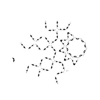 Grunge mürekkep sıçramasının basit illüstrasyonu