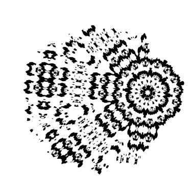 Grunge mürekkep sıçramasının basit illüstrasyonu