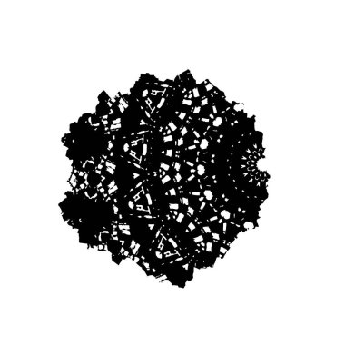 Grunge mürekkep sıçramasının basit illüstrasyonu