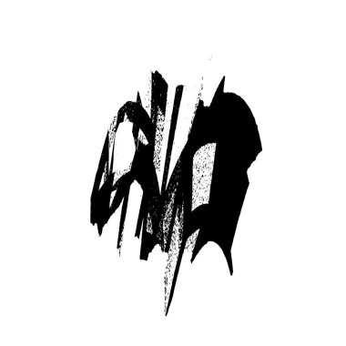 Grunge mürekkep sıçramasının basit illüstrasyonu