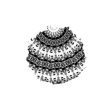 Grunge mürekkep sıçramasının basit illüstrasyonu