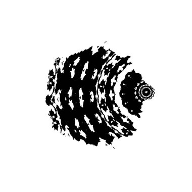 Grunge mürekkep sıçramasının basit illüstrasyonu