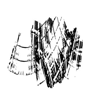 Grunge mürekkep sıçramasının basit illüstrasyonu