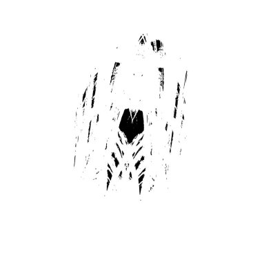 Grunge mürekkep sıçramasının basit illüstrasyonu