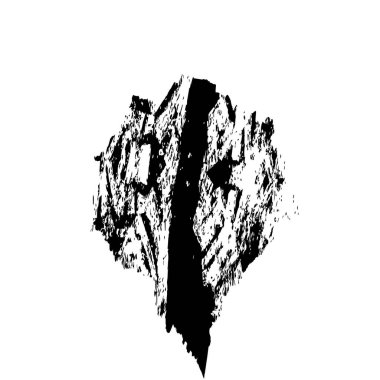 Grunge mürekkep sıçramasının basit illüstrasyonu