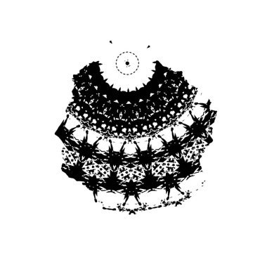 Grunge mürekkep sıçramasının basit illüstrasyonu