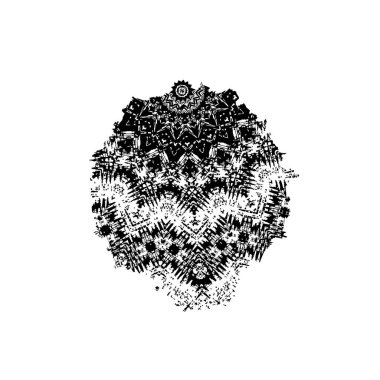 Grunge mürekkep sıçramasının basit illüstrasyonu