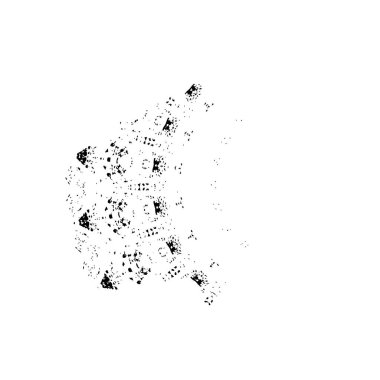 Grunge mürekkep sıçramasının basit illüstrasyonu