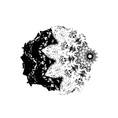 Grunge mürekkep sıçramasının basit illüstrasyonu