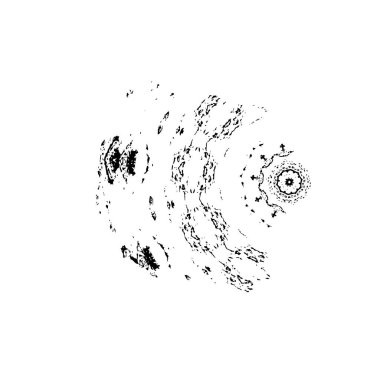 Grunge mürekkep sıçramasının basit illüstrasyonu