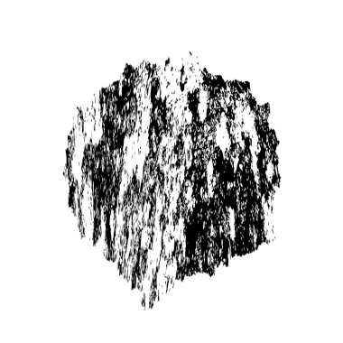 Beyaz arkaplanda soyut grunge siyah nokta izole