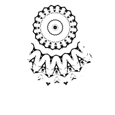 Grunge mürekkep sıçramasının basit illüstrasyonu