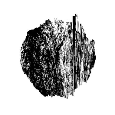 Beyaz arkaplanda soyut grunge siyah nokta izole