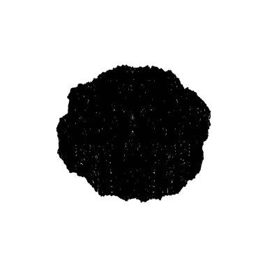 Beyaz arkaplanda soyut grunge siyah nokta izole