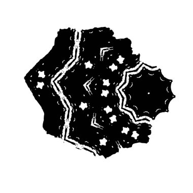 Grunge mürekkep sıçramasının basit illüstrasyonu