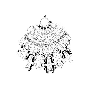 Grunge mürekkep sıçramasının basit illüstrasyonu