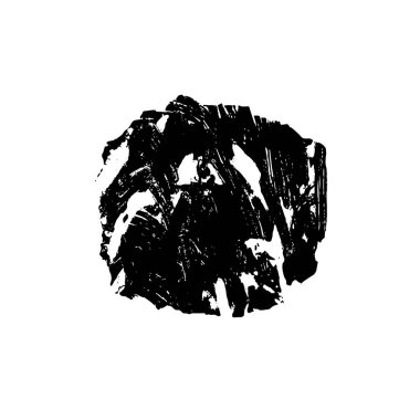 Beyaz arkaplanda soyut grunge siyah nokta izole