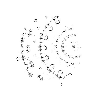 Grunge mürekkep sıçramasının basit illüstrasyonu