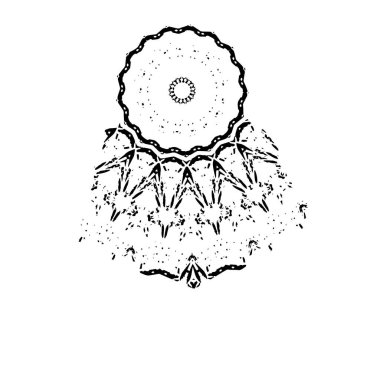 Grunge mürekkep sıçramasının basit illüstrasyonu