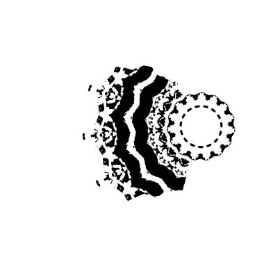 Grunge mürekkep sıçramasının basit illüstrasyonu