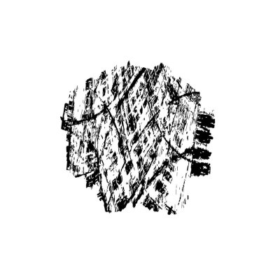 Grunge mürekkep sıçramasının basit illüstrasyonu