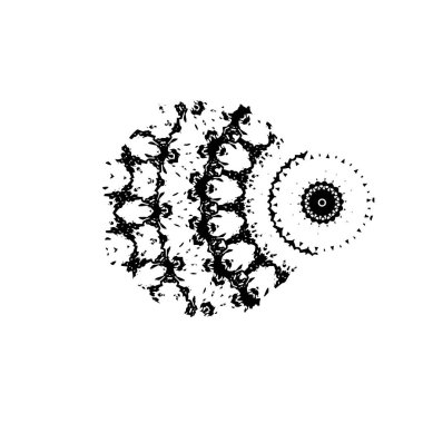 Grunge mürekkep sıçramasının basit illüstrasyonu