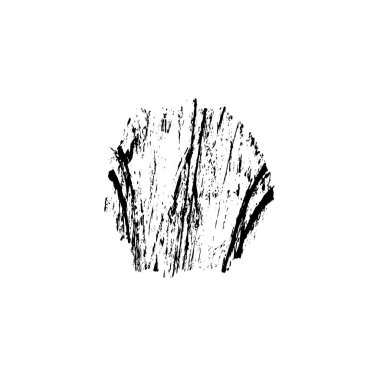 Beyaz arka planda grunge siyah mürekkep darbesi. vektör illüstrasyonu.