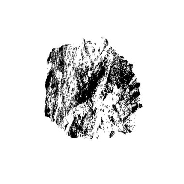 siyah mürekkep fırçası darbesi beyaz arkaplanda izole edildi