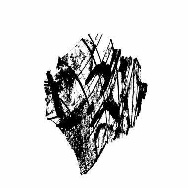 Grunge mürekkep sıçramasının basit illüstrasyonu