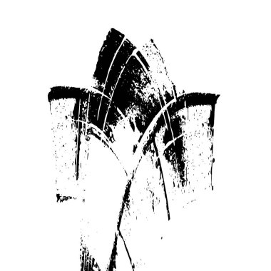 Grunge mürekkep sıçramasının basit illüstrasyonu