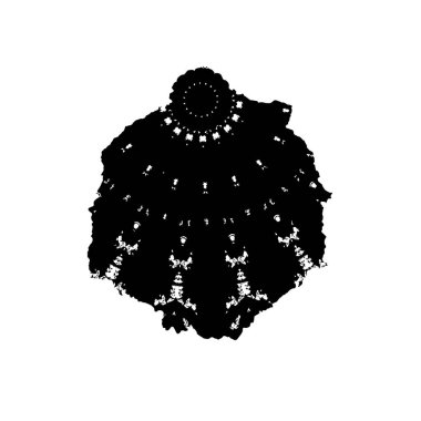 Grunge mürekkep sıçramasının basit illüstrasyonu