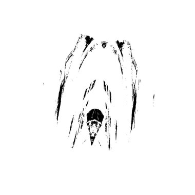 Grunge mürekkep sıçramasının basit illüstrasyonu