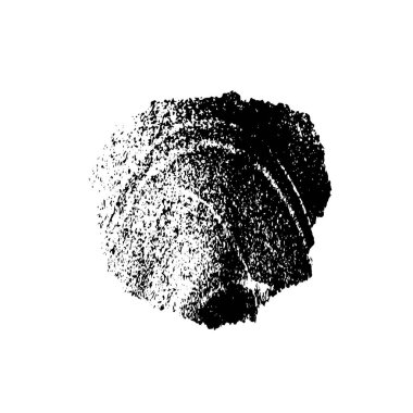 Beyaz arkaplanda soyut grunge siyah nokta izole