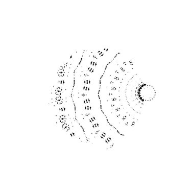 Grunge mürekkep sıçramasının basit illüstrasyonu