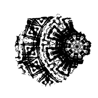 Grunge mürekkep sıçramasının basit illüstrasyonu